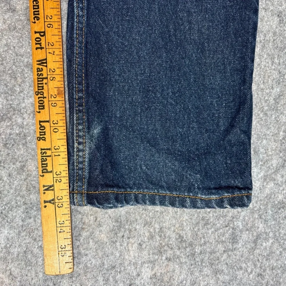 VTG Levi's 505 Regular Fit Dark Wash Denim Jeans Mens 36x32 (36x33) Workwear Y2K